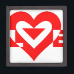 Coole Liebe Grafik, rot Kiste<br><div class="desc">Ein grafisches Logo-Design, maßgeschneidert. LIEBE in Rot.</div>