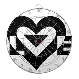 Coole Liebe Grafik, schwarz Dartscheibe
