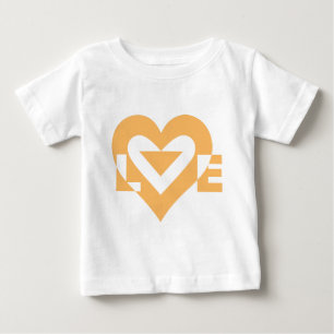 Coole Liebe Graphic, Orange Baby T-shirt
