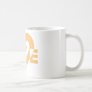 Coole Liebe Graphic, Orange Kaffeetasse