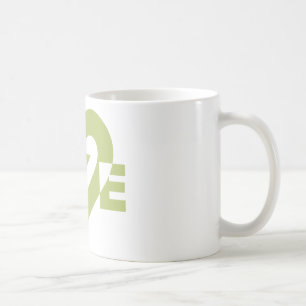 Coole Liebe Graphic, Sage Green Kaffeetasse