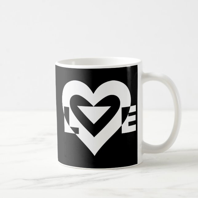 Coole Liebe Graphic, White Kaffeetasse (Rechts)