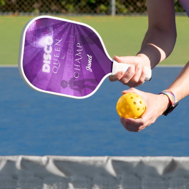 Coole Lila Diskothek Queen Pickleball Champ Pickleball Schläger (InSitu)