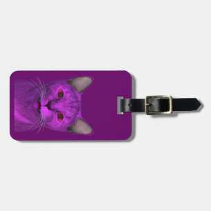 Coole Lila Katze Gepäckanhänger