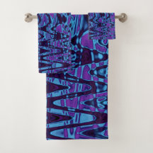 Coole Lila und blaue Abstrakte Gefärbte Krawatte R