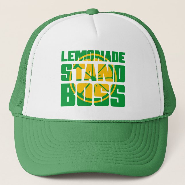 coole Limonade-Stand Truckerkappe (Vorderseite)