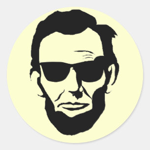 Coole Lincoln-Aufkleber Runder Aufkleber