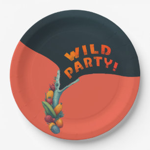 Coole Lizard Crocodile Tropical Birthday Party Pappteller