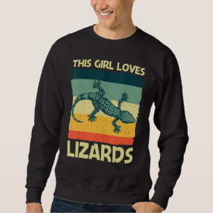 Coole Lizard für die Mama der Mädchen Reptile Anim Sweatshirt