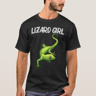 Coole Lizard für Mädchen Kinder Gecko Green Reptil T-Shirt