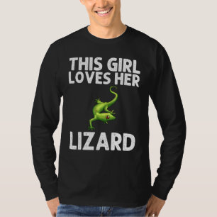 Coole Lizard für Mädchen Kinder Gecko Green Reptil T-Shirt