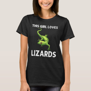 Coole Lizard für Mädchen Kinder Gecko Green Reptil T-Shirt