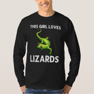 Coole Lizard für Mädchen Kinder Gecko Green Reptil T-Shirt