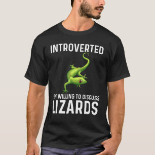 Coole Lizard für Männer Gecko Green Reptile Anim T-Shirt