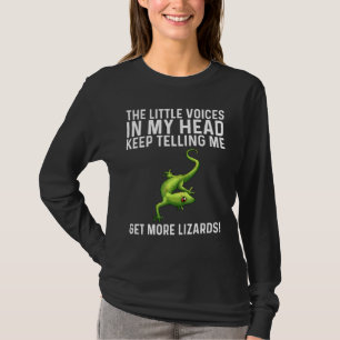Coole Lizard für Männer Gecko Green Reptile Anim T-Shirt