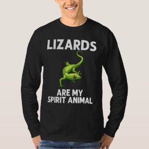 Coole Lizard für Männer Gecko Green Reptile Anim T-Shirt