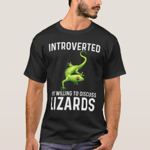 Coole Lizard für Männer Gecko Green Reptile Anim T-Shirt