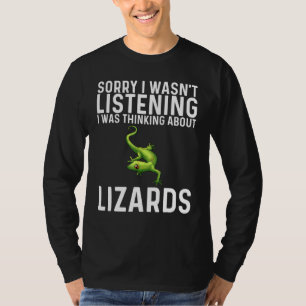 Coole Lizard für Männer Gecko Green Reptile Anim T-Shirt