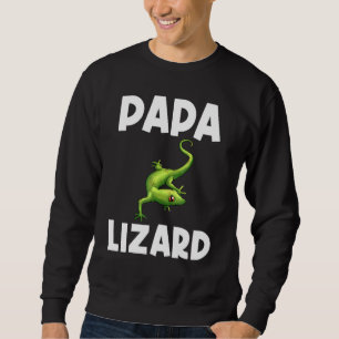 Coole Lizard für Männer Pater Gecko Green Reptile Sweatshirt