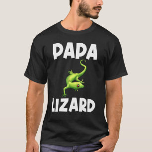 Coole Lizard für Männer Pater Gecko Green Reptile T-Shirt