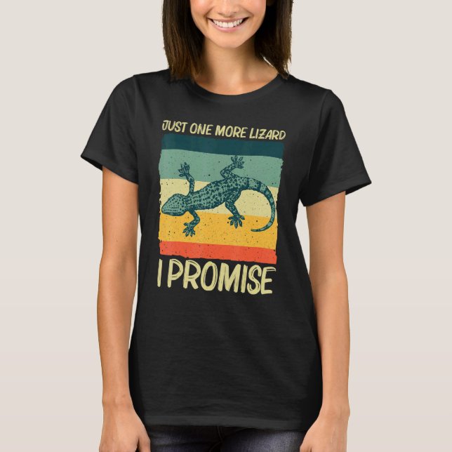 Coole Lizard für Männer Reptiltierende Tierechse T-Shirt (Vorderseite)
