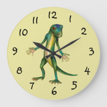 Coole Lizard-Wall-Uhr