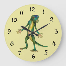 Coole Lizard-Wall-Uhr Große Wanduhr