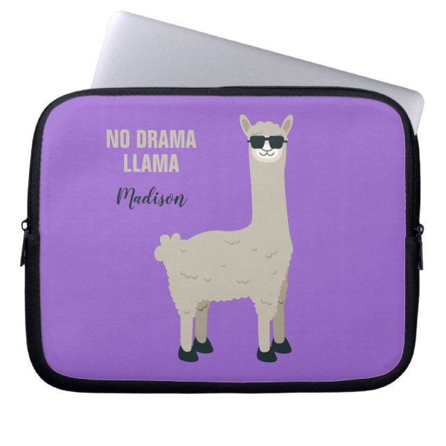 Coole Llama-individuelle Name- und Farb-Laptop-Ärm Laptopschutzhülle (Vorderseite)