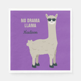 Coole Llama-Papierservietten Serviette