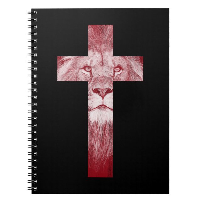 Coole Löwe Judah kreuzen Jesus Gabe für Christen Notizblock (Vorderseite)