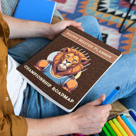 Coole Löwengeschenke für Basketball Liebhaber Trai Notizbuch