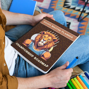 Coole Löwengeschenke für Basketball Liebhaber Trai Notizbuch