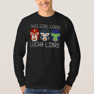 Coole Lucha Libre für Mädchen Frauen Luchador Mexi T-Shirt