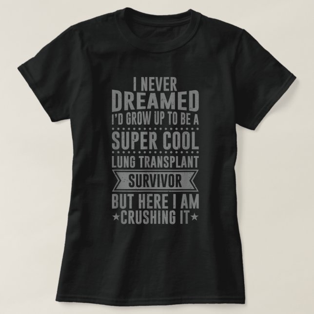 Coole Lungentransplantation für Männer Frauen Lung T-Shirt (Design vorne)
