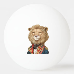coole lustige Leo-Gesicht Löwe Tierbekleidung Tischtennisball