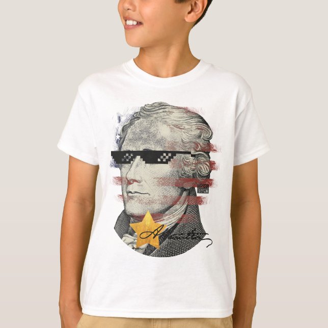Coole lustige Sonnenbrillen patriotischer T-Shirt (Vorderseite)