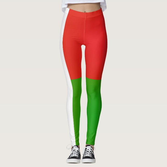 Coole Madagaskar-Fahne Leggings (Vorderseite)