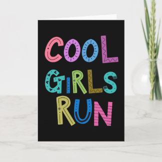 Coole Mädchen laufen Runners, die Lover Womens Kid Karte