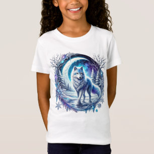 Coole Mädchen lieben Wölfe T-Shirt