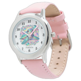 Coole Mädchen Meeresschildkröte tragen den Namen Armbanduhr