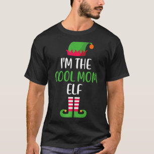 Coole Mama Elf Familie Matching Weihnachtsgruppe F T-Shirt