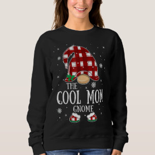 Coole Mama Gnome Buffalo Kariert Matching Family C Sweatshirt