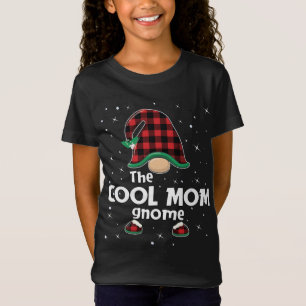 Coole Mama Gnome Buffalo Kariert Matching Weihnach T-Shirt
