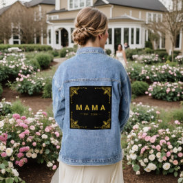 Coole Mama mit Custom Mama Jacket Jeansjacke