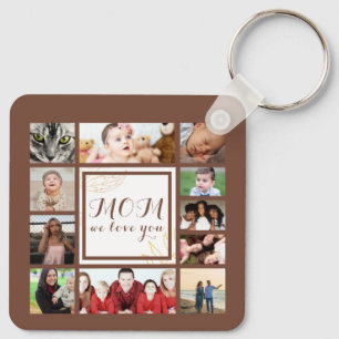 Coole Mama Wir Liebe Sie FotoCollage Schlüsselanhänger