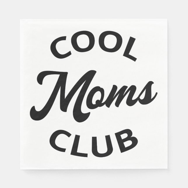 Coole Mamas Club I Serviette (Vorderseite)