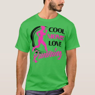 Coole Mamas Mütter, die den Runner Joggen Damen T-Shirt