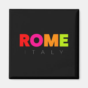 Coole Männer Frauen Kinder Bunte Rom Italien Graph Magnet