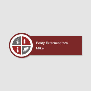 Coole Markierungen für die Kontrolle Pest Namensschild