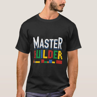 Coole Master Builder Gebäude Blockjungen Mädchen T-Shirt
